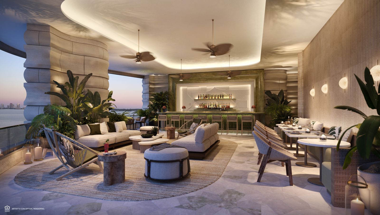 St. Regis Residences Miami, pool bar