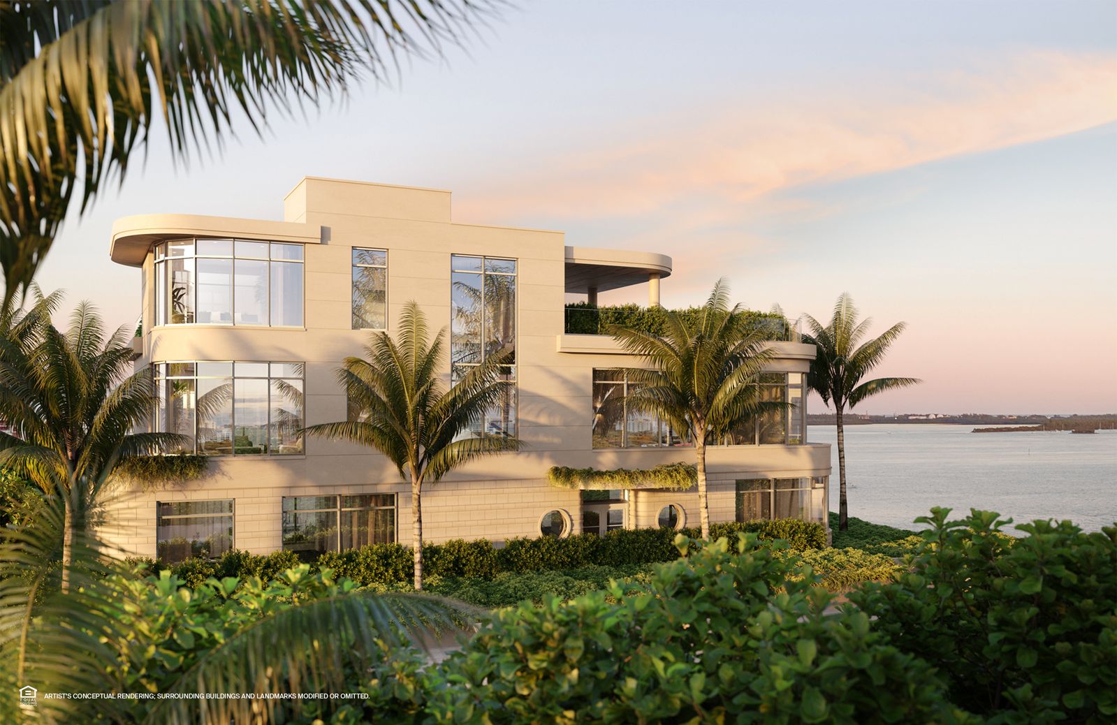 St. Regis Residences Miami, bayfront villa exterior