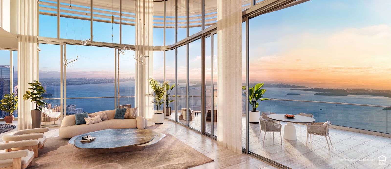Duplex sky villa at St. Regis Residences Miami