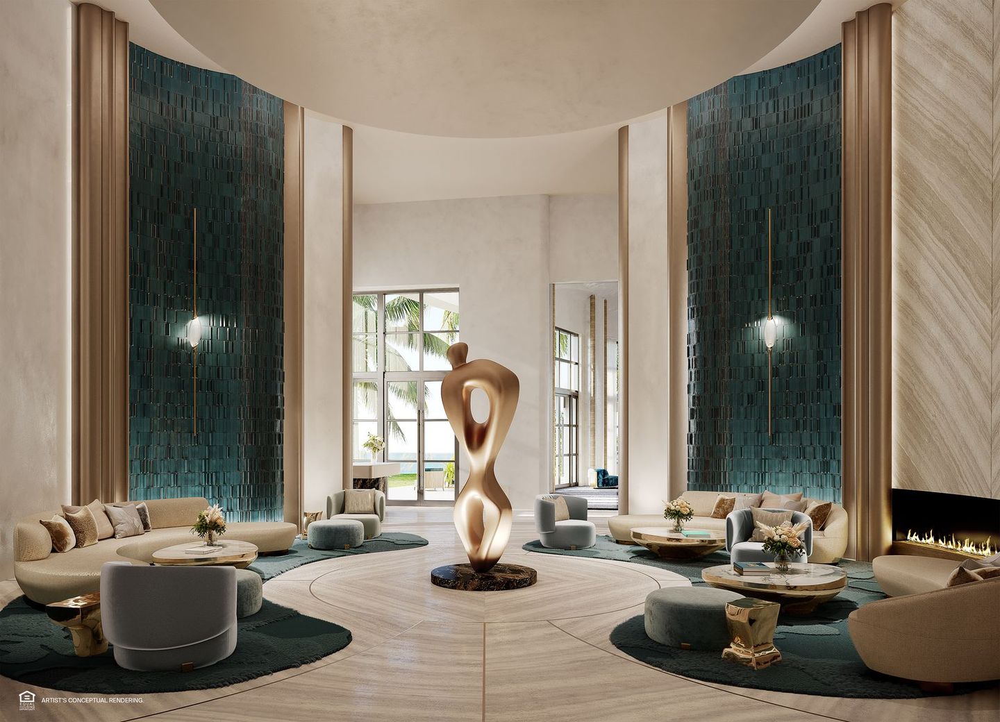 St. Regis Residences Miami, lobby lounge