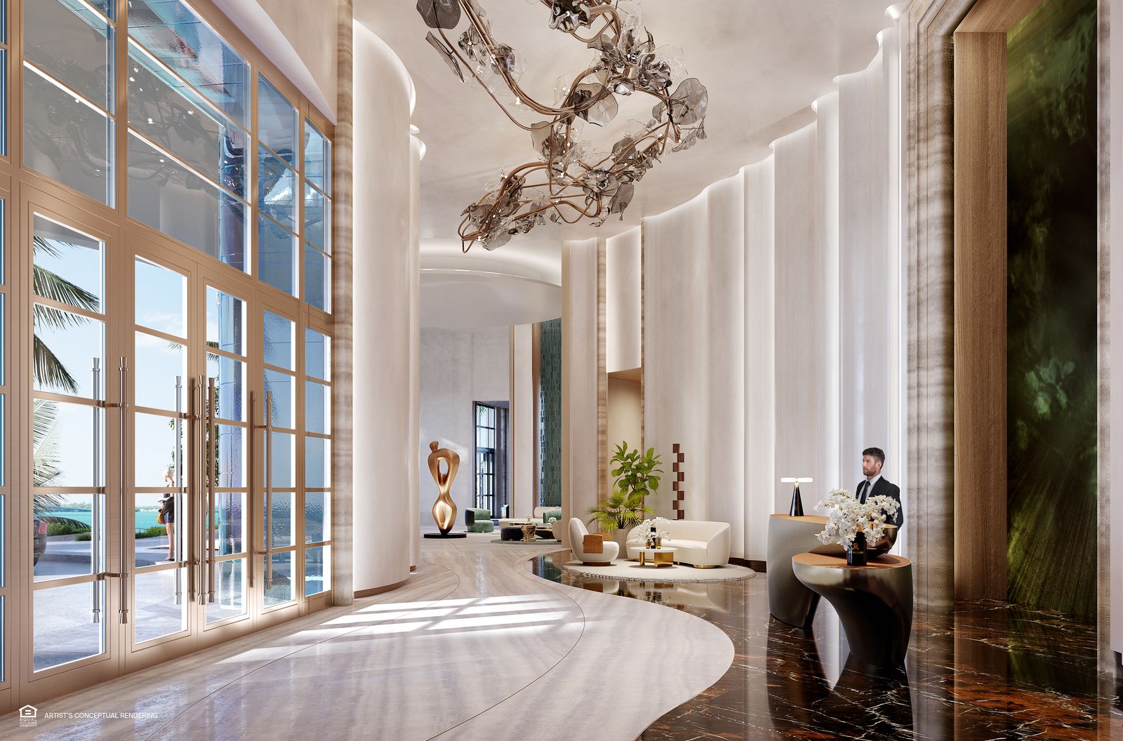 St. Regis Residences Miami lobby