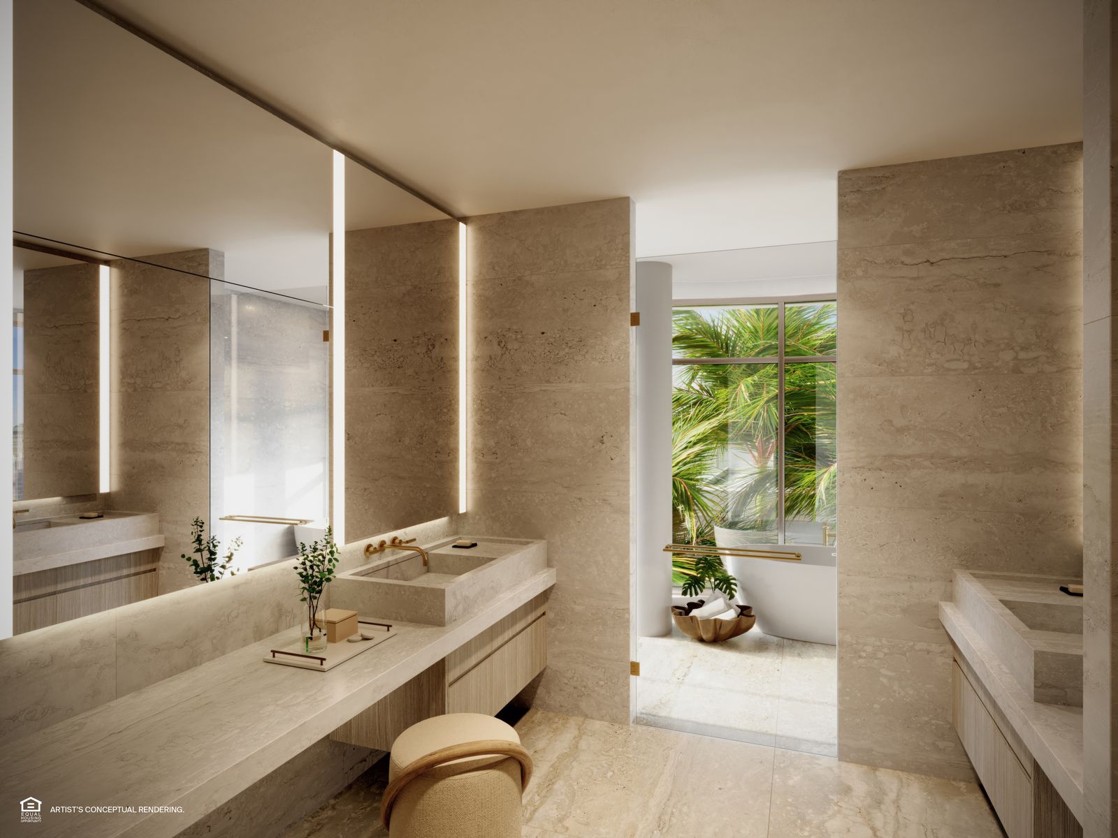 St. Regis Residences Miami, secondary bathroom