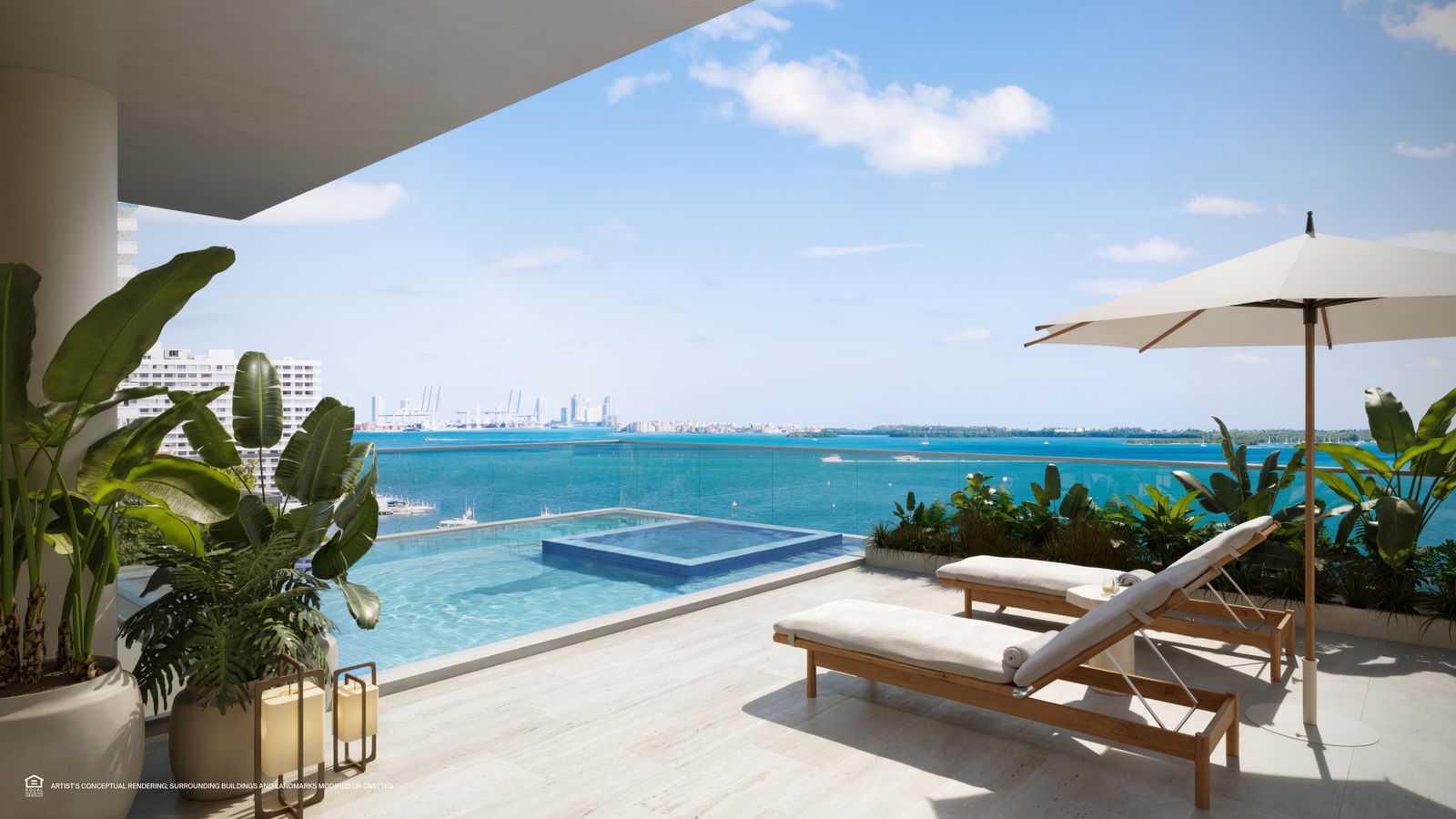 St. Regis Residences Miami, pool deck