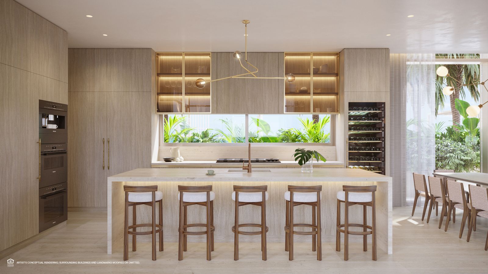 St. Regis Residences Miami, villa kitchen