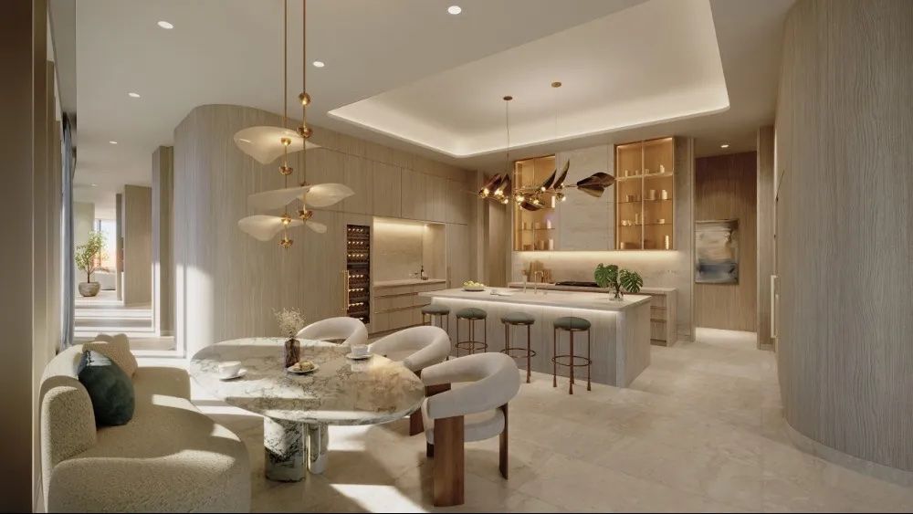 St. Regis Residences Miami, penthouse kitchen