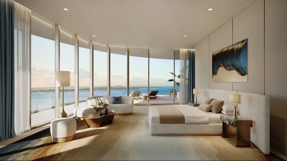 St. Regis Residences Miami, penthouse primary bedroom