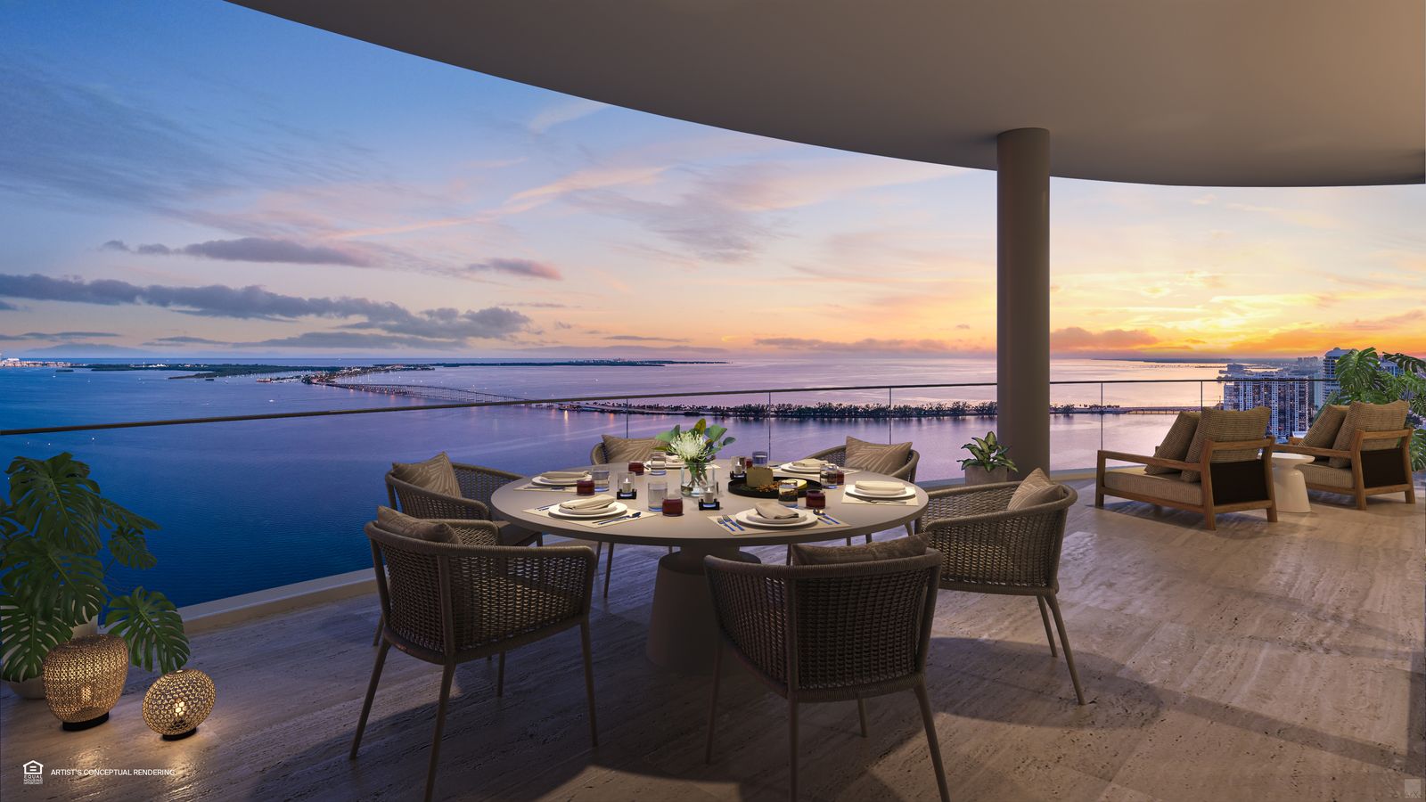 St. Regis Residences Miami, Residence B terrace