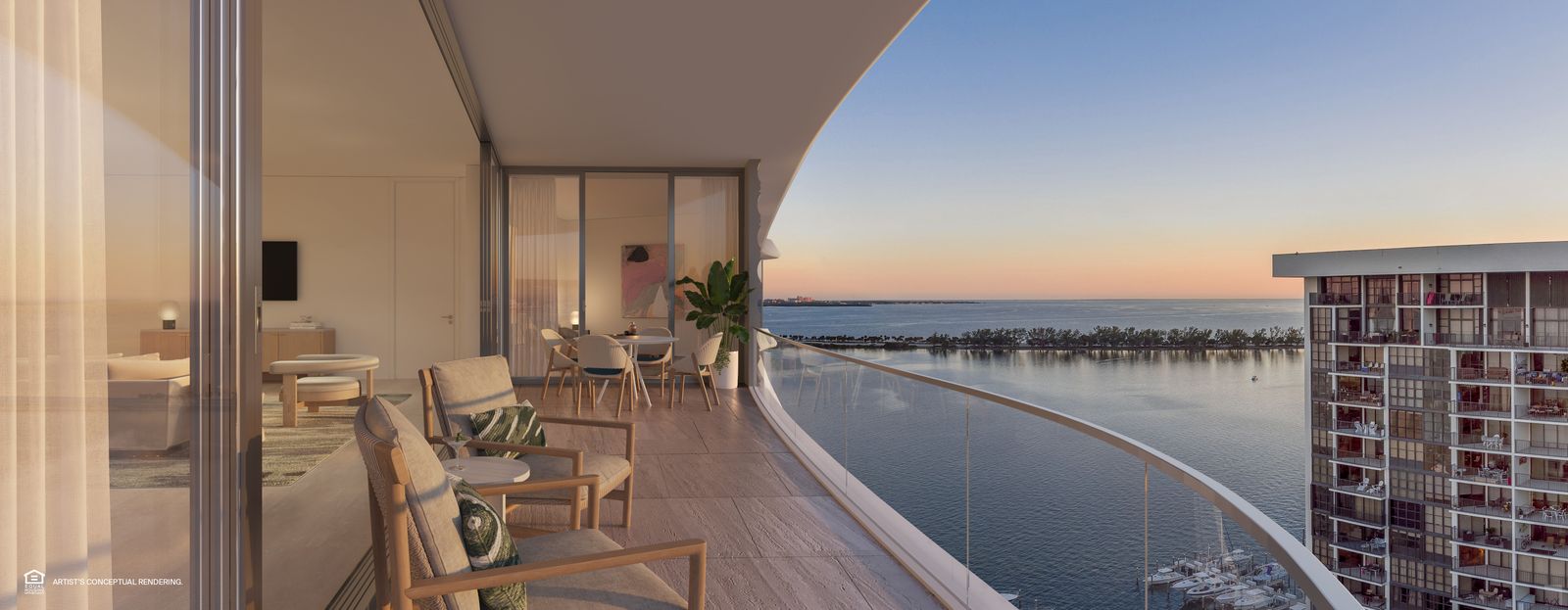St. Regis Residences Miami, Residence D terrace